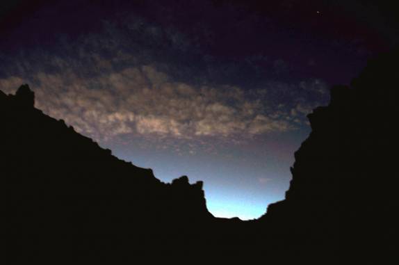 Início da noite no Valle de la Luna, em San Pedro de Atacama - Chile